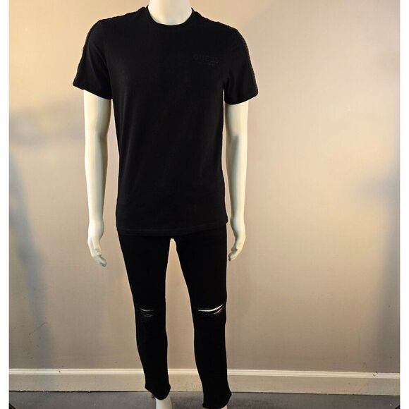 Hollister Jeans Mens 29 x 28 Skinny Black Denim Advanced Stretch Distressed - Picture 1 of 11